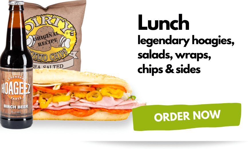 Hoageez Order Lunch, hoagies, subs, salads and wraps online.